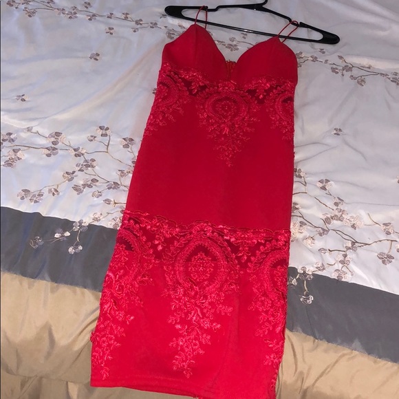 Forever 21 Dresses & Skirts - MUST GO Sexy Red Lace Dress